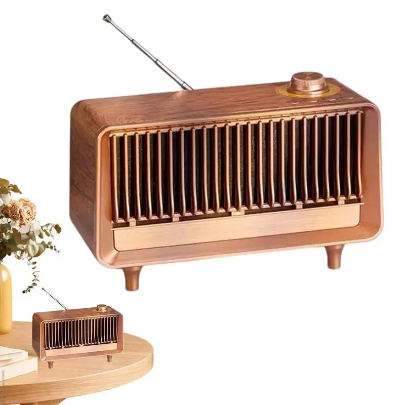 

Retro Radio Wireless Speaker Classic Vintage Retro Style Wood Radio Handmade Small Radio FM Portable Wireless Connection