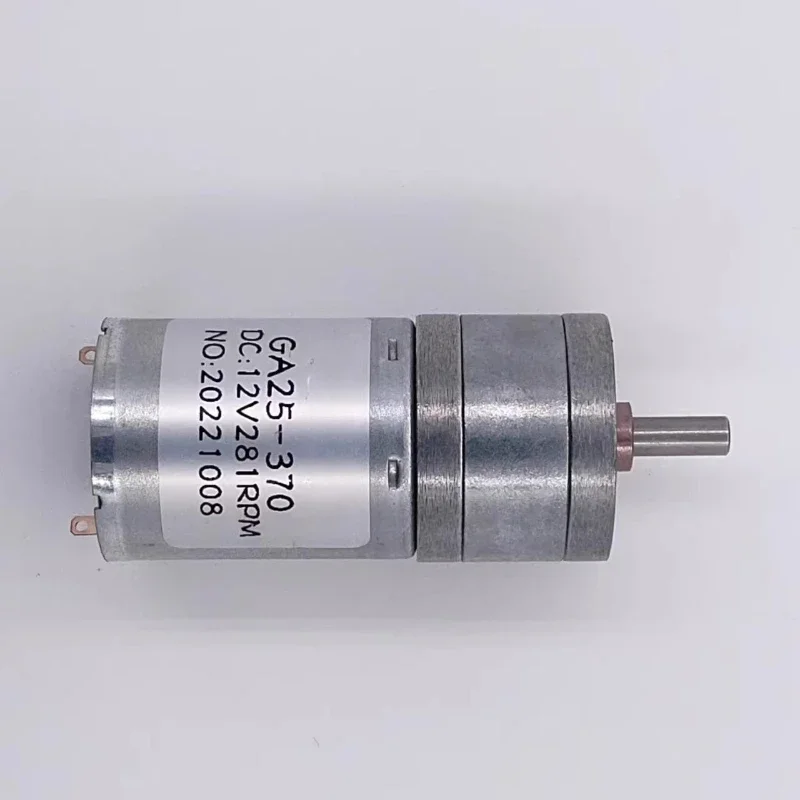 JGA25-370 Низкоскоростной миниатюрный двигатель постоянного тока с большим крутящим моментом, 6 В/12 В/24 В, электрический мотор-редуктор, матовый двигатель 12 об/мин-1360 об/мин, высокая мощность