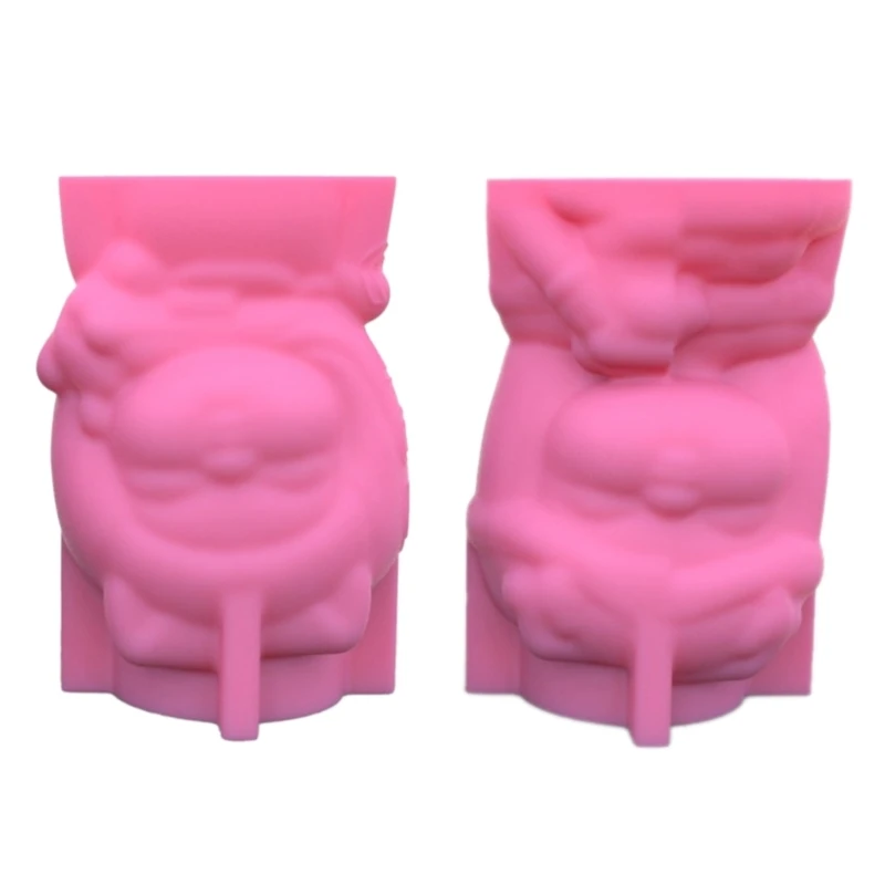 

Silicone Concrete Flower Pot Molds Girl and Puppy Shape Planter Resin Molds Drop shipping