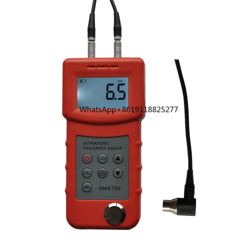 Портативный ультразвуковой толщиномер UM6700 цифровое испытание толщины металла