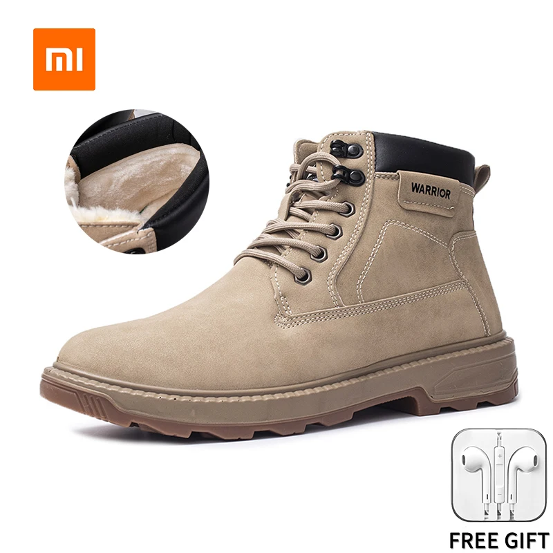 

Men's Winter New Arrivals Pattern Plush Thickening Keep Warm Cotton-padded Martin Male English wind Tooling shoes Snow boots