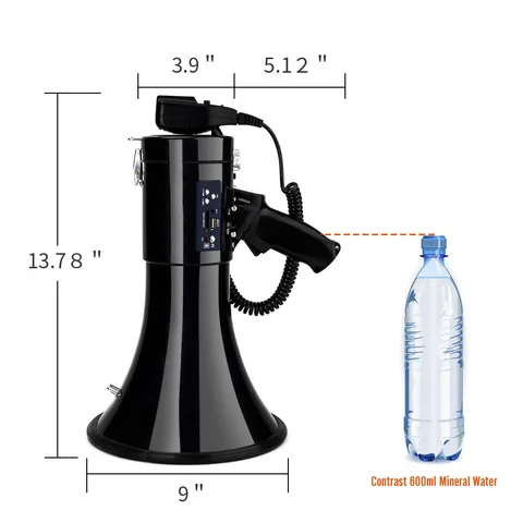 Громкий динамик, многофункциональный 50 Вт динамик, высокомощный мегафон, перезаряжаемый портативный беспроводной уличный ручной динамик