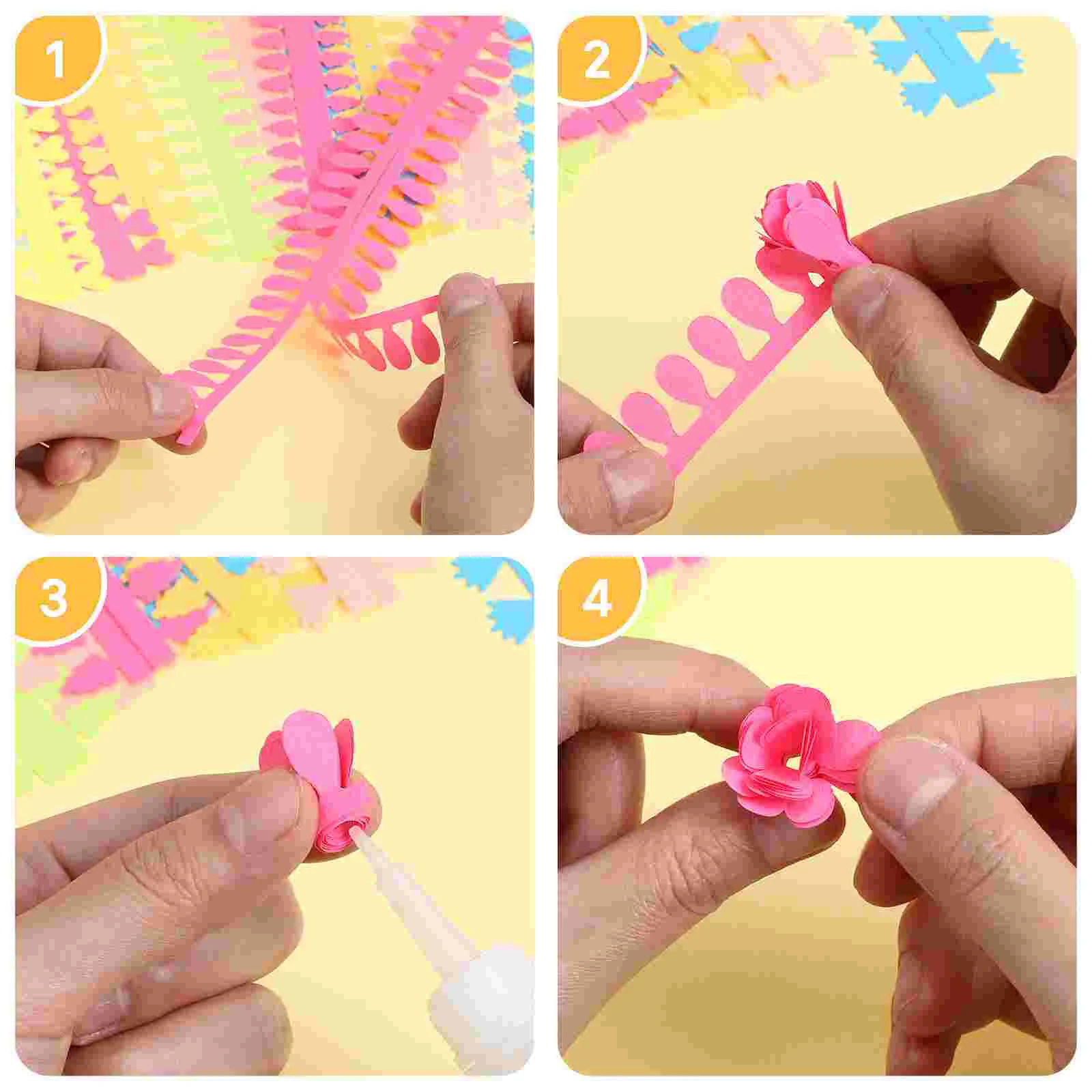 90 шт. бумажные полоски для квиллинга ручной работы цветочный дизайн красочная