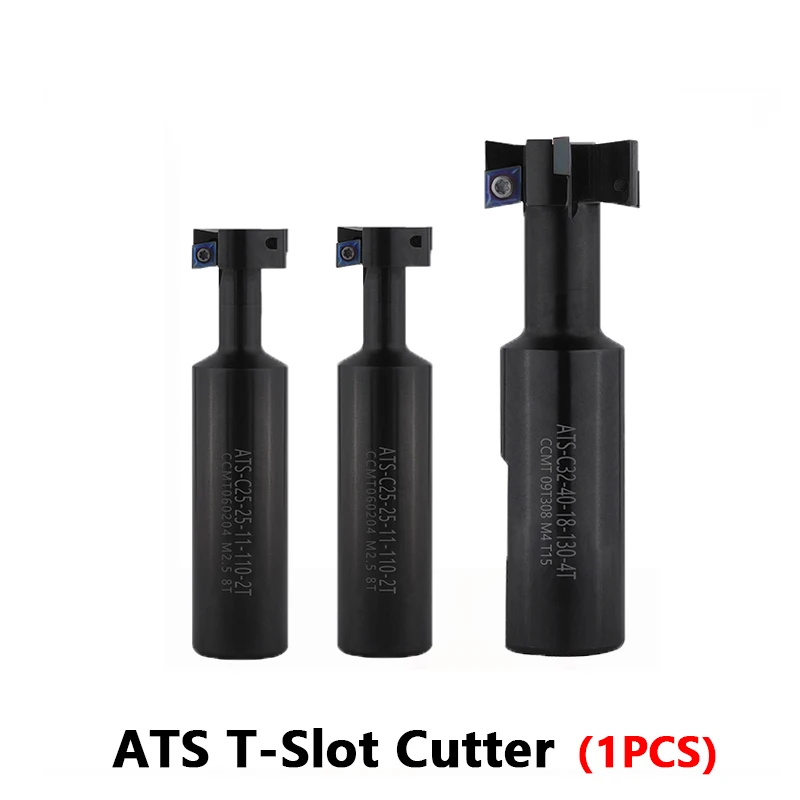 ATS T-Slot Milling Cutter ATS-C25-25-11-110L-2T 110L-150L CNC Machine Holder 25mm-32mm ATS Slotting Tool Shank Use CCMT Inserts