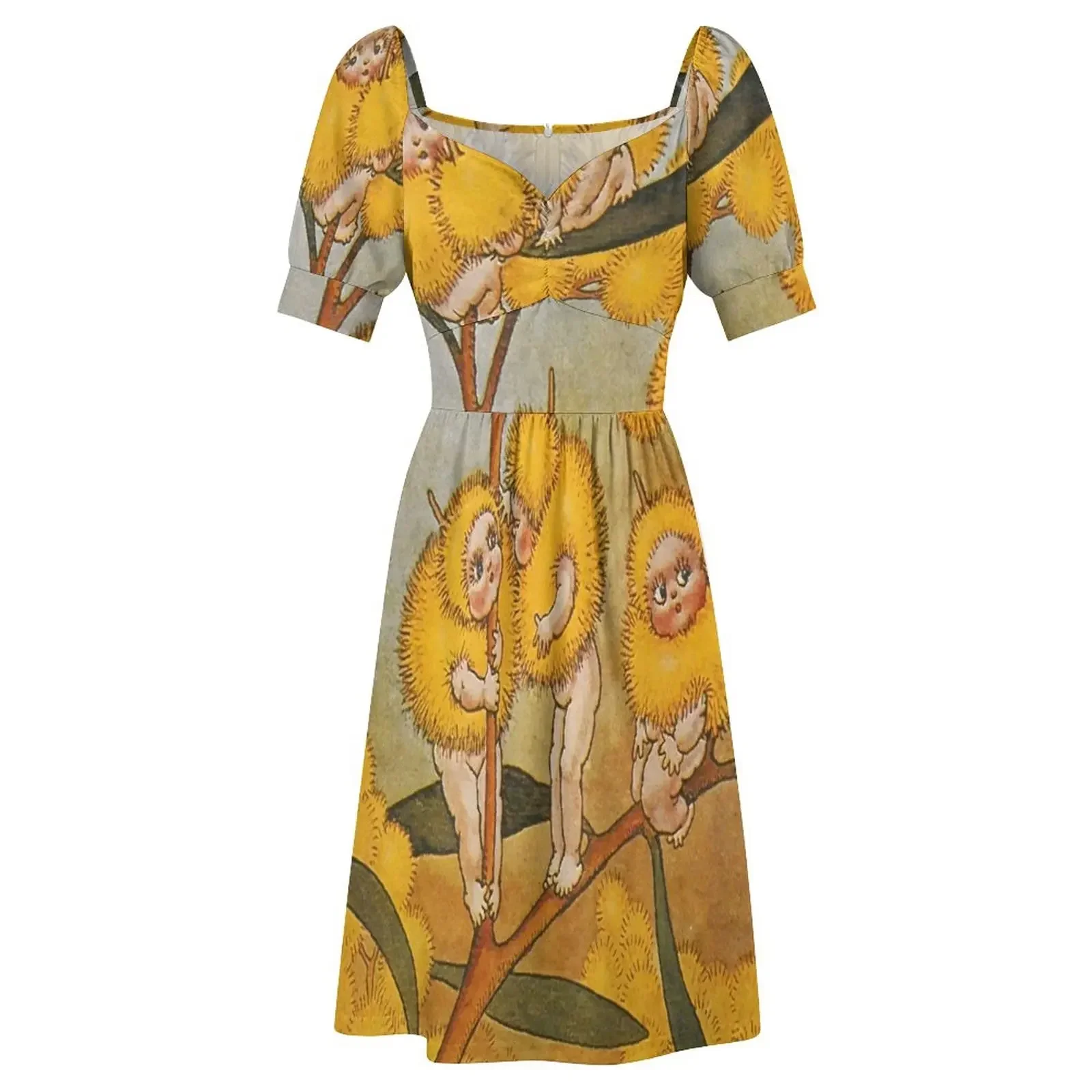 Wattle Babies - Платье без рукавов с принтом May Gibbs летнее платье длинными рукавами