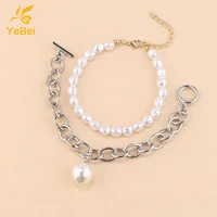 2pcs pearl bracelets for women trendy woman jewelry 2022 summer jewelry ladies van cleef bracelet luxury woman gift