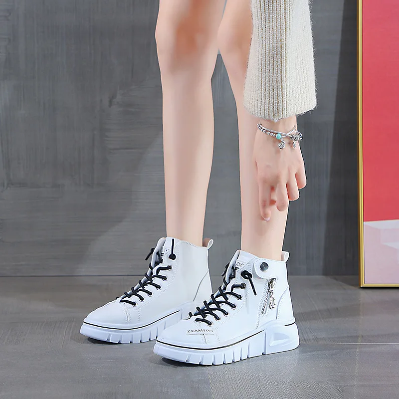 2022 Women's Autumn New Couple Breathable Casual Thick Bottom Trend Martin Boots