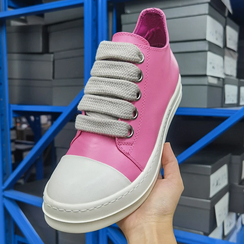 

Туфли женские из натуральной кожи, на шнуровке, с круглым носком