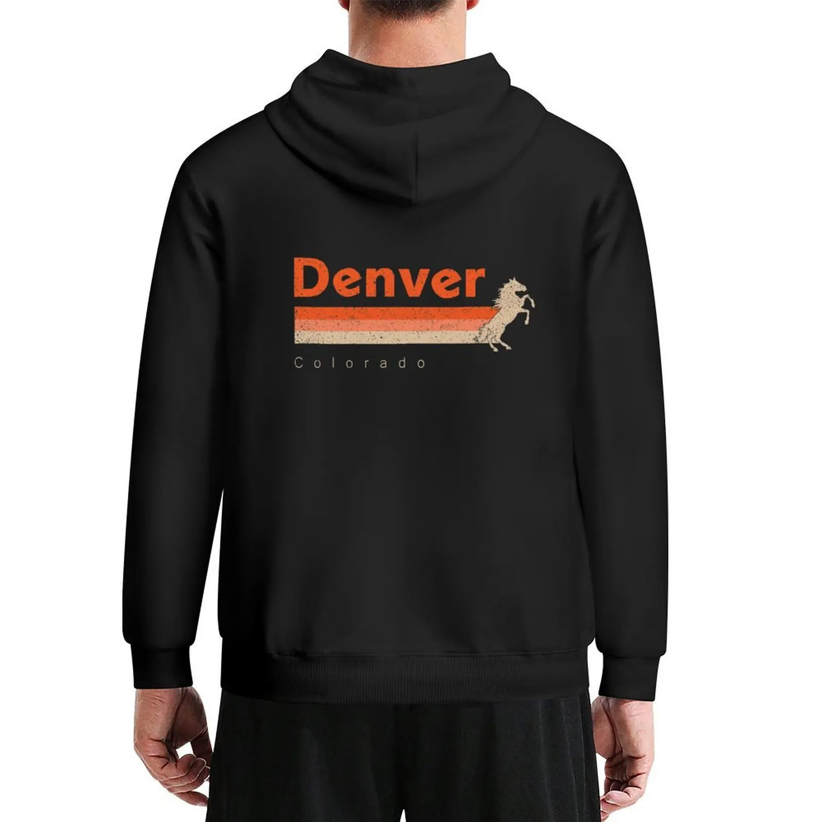 Фото Винтажная толстовка Denver Football Retro Colorado Bronco At Gameday, осенняя мужская дизайнерская одежда, мужская толстовка с капюшоном №1