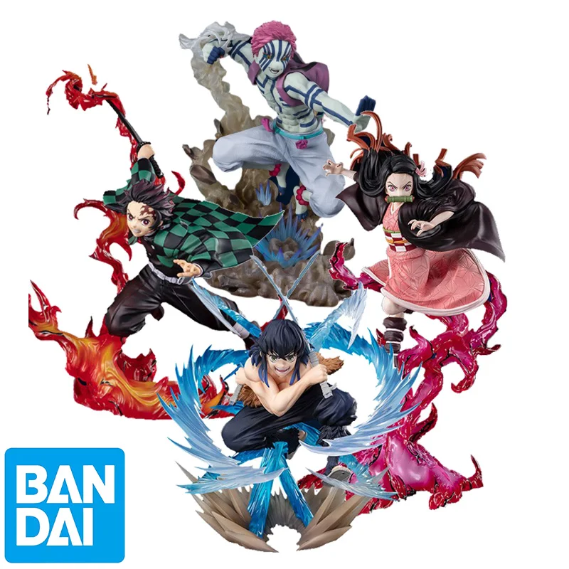 

Фигурки героев аниме BANDAI, фигурки героев аниме ZERO Series, рассекающие демонов, танджиро, незуко, агатсума, Zenitsu, Inosuke, Kyoujurou Kochou, Подарочные игрушки