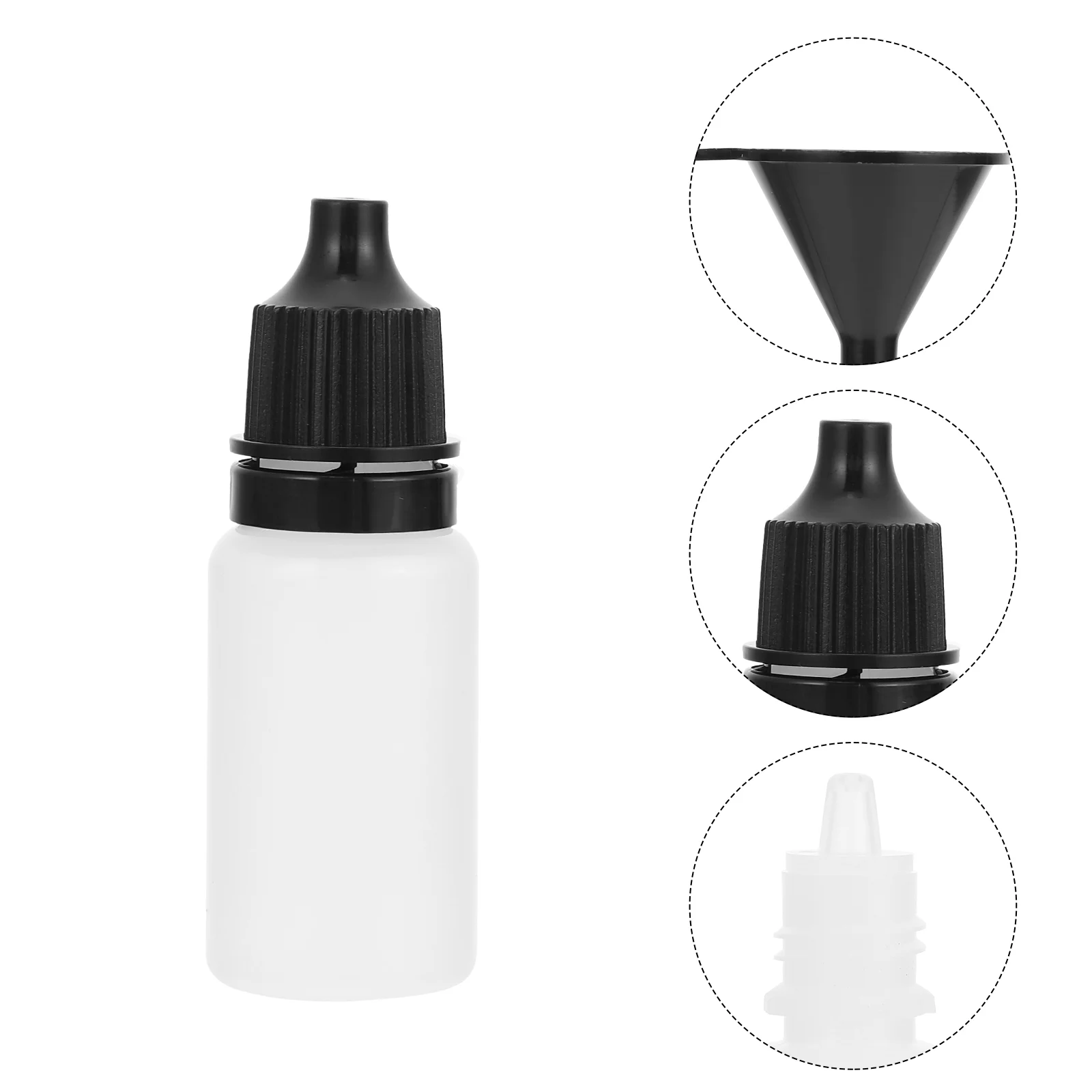 

50pcs Dropping Bottle Squeezable Dropper Dropper Bottles with Caps Eye Container Queezable Dropper Bottles