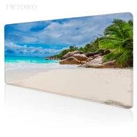 tropical beach palm mouse pad gaming xl home large custom mousepad xxl keyboard pad anti slip office soft computer table mat