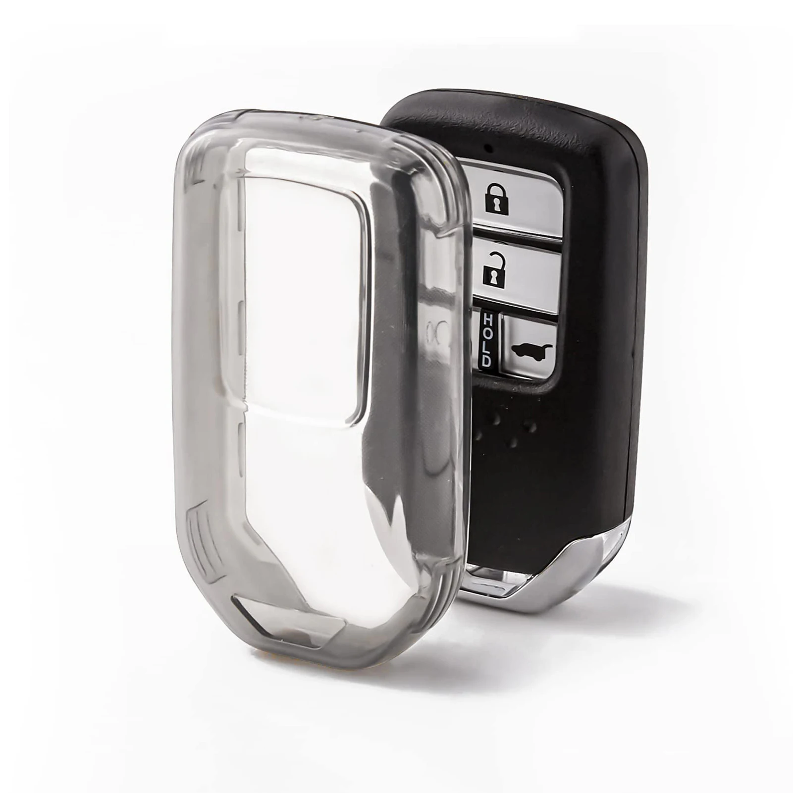 

Прозрачный защитный чехол для ключей для Honda Vezel City Civic Jazz BRV BR-V HRV Pilot Odyssey, чехол из ТПУ для автомобильного смарт-брелока с дистанционным управлением
