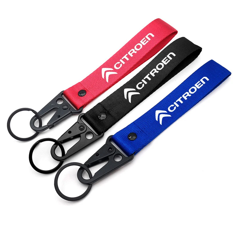 Модный нейлоновый плетеный браслет ремешок с эмблемой автомобиля брелок для