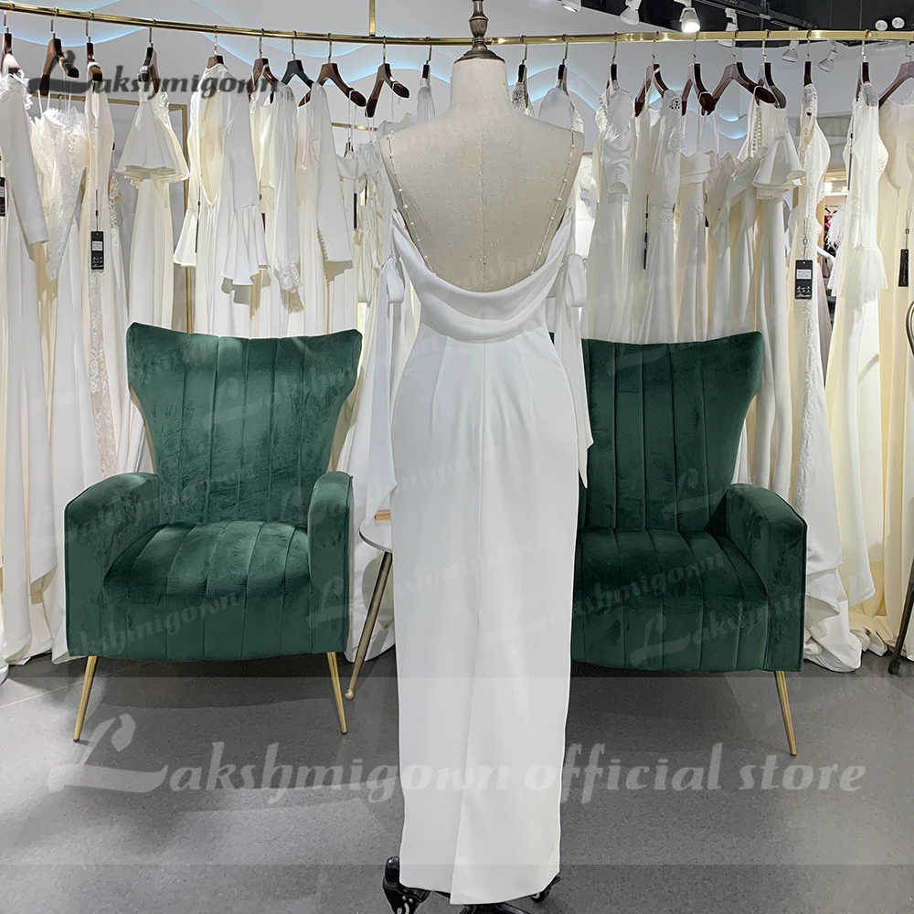 Простое пляжное свадебное платье с открытой спиной 2022 летнее на