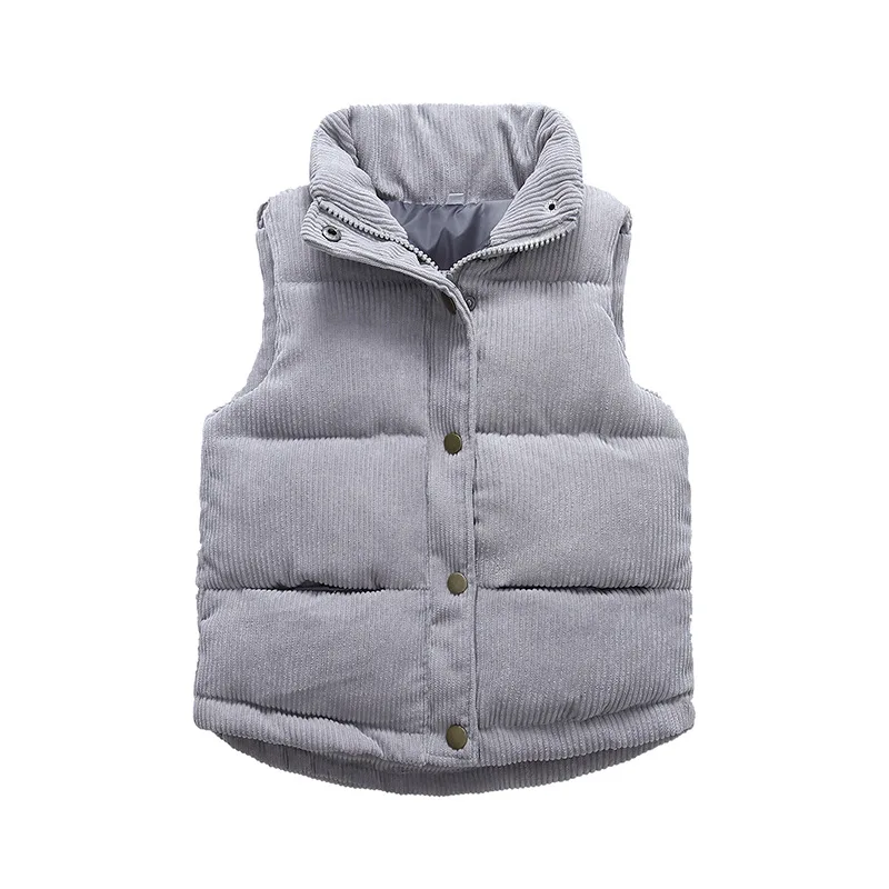 Купи Autumn Boys Girls High-Quality Corduroy Vest Winter Warm Thicken Waistcoat Outerwear Children Jackets Teens Kids Cotton Clothing за 1,046 рублей в магазине AliExpress