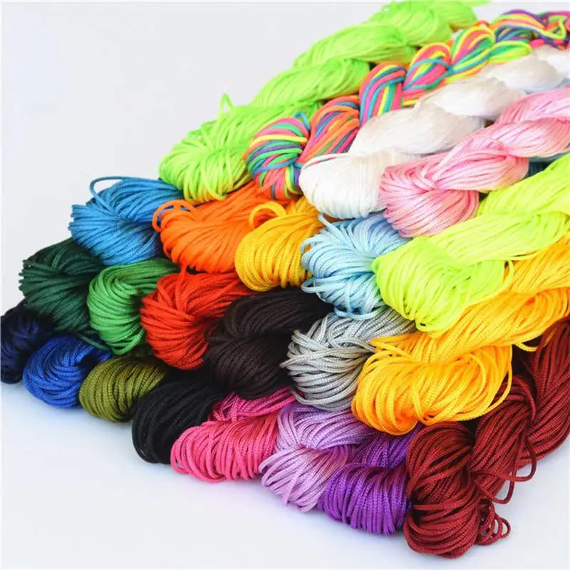 

Roll cord 25m nylon cord thread chinese knot bracelet braided string macrame of