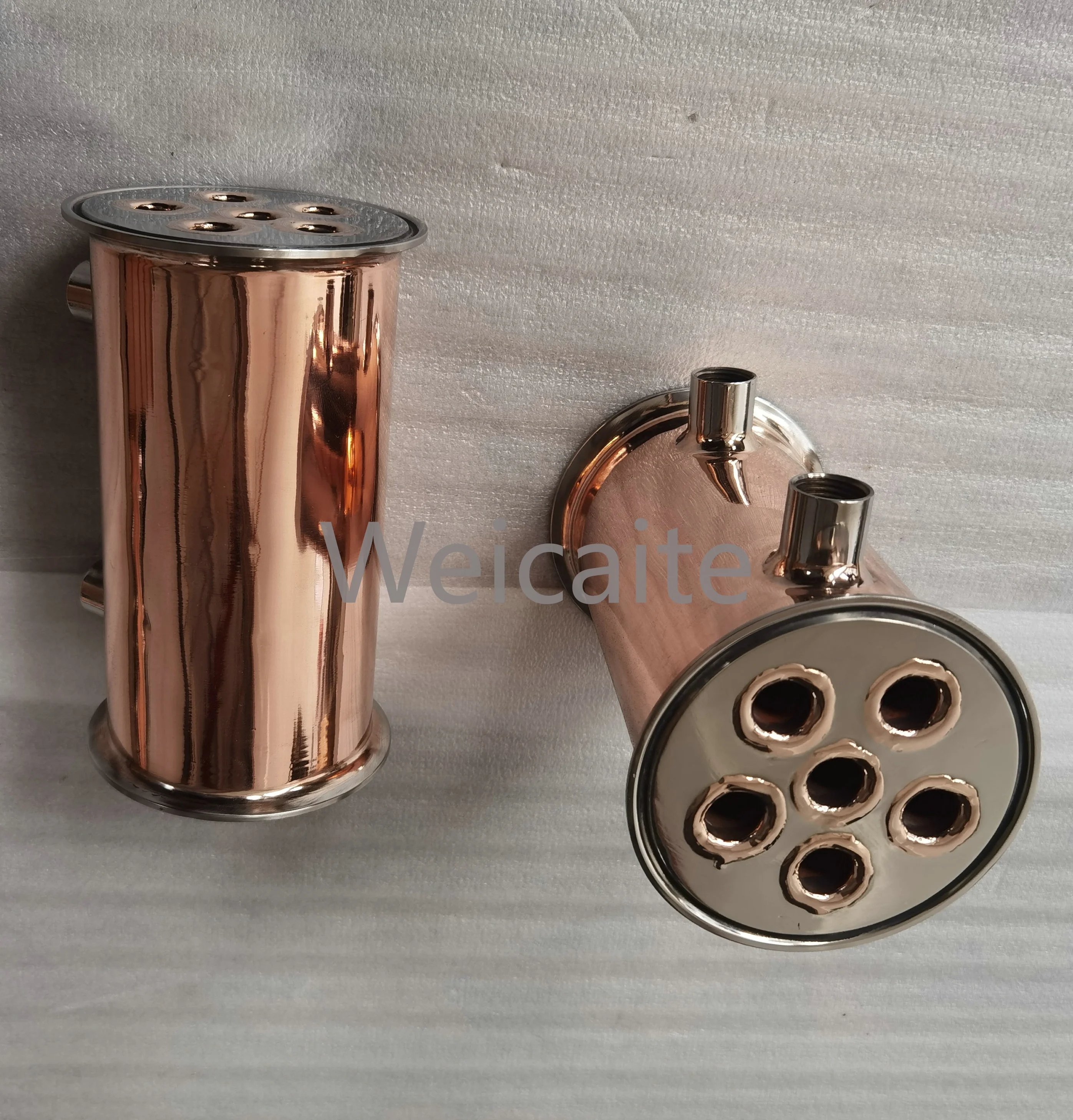 Медная трубка теплообменника из нержавеющей стали тройной зажим конденсатор