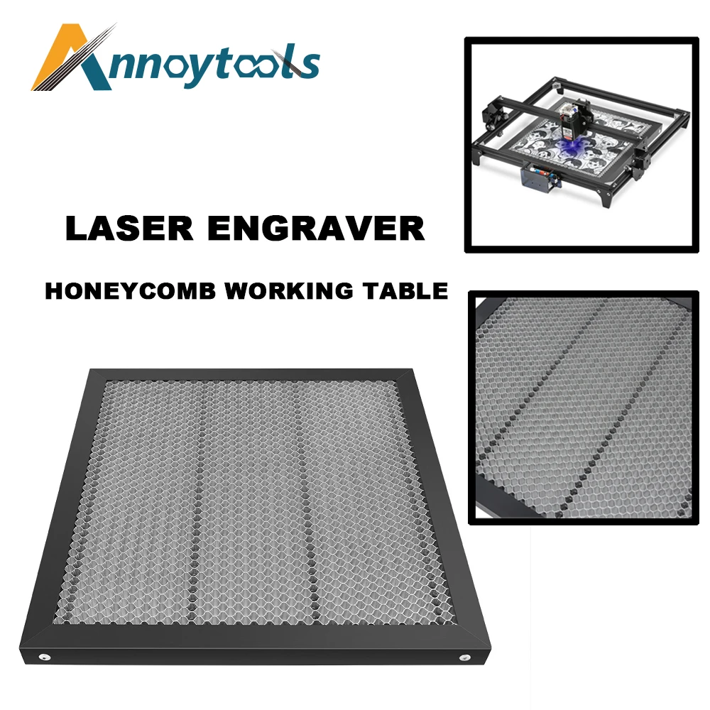 

Laser Engraver&Cutting Honeycomb Working Table Steel Panel Board Platform for Clean Cutting Work 300x200mm Table-protecting
