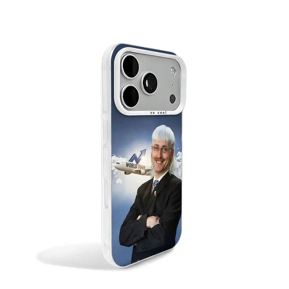 Фото Чехол J-Joosts 2026 Tour K-Kleins с матовой белой рамкой и большим объективом для iPhone 12 11 14 13 17 16 15 Pro Max Mini Plus E №2