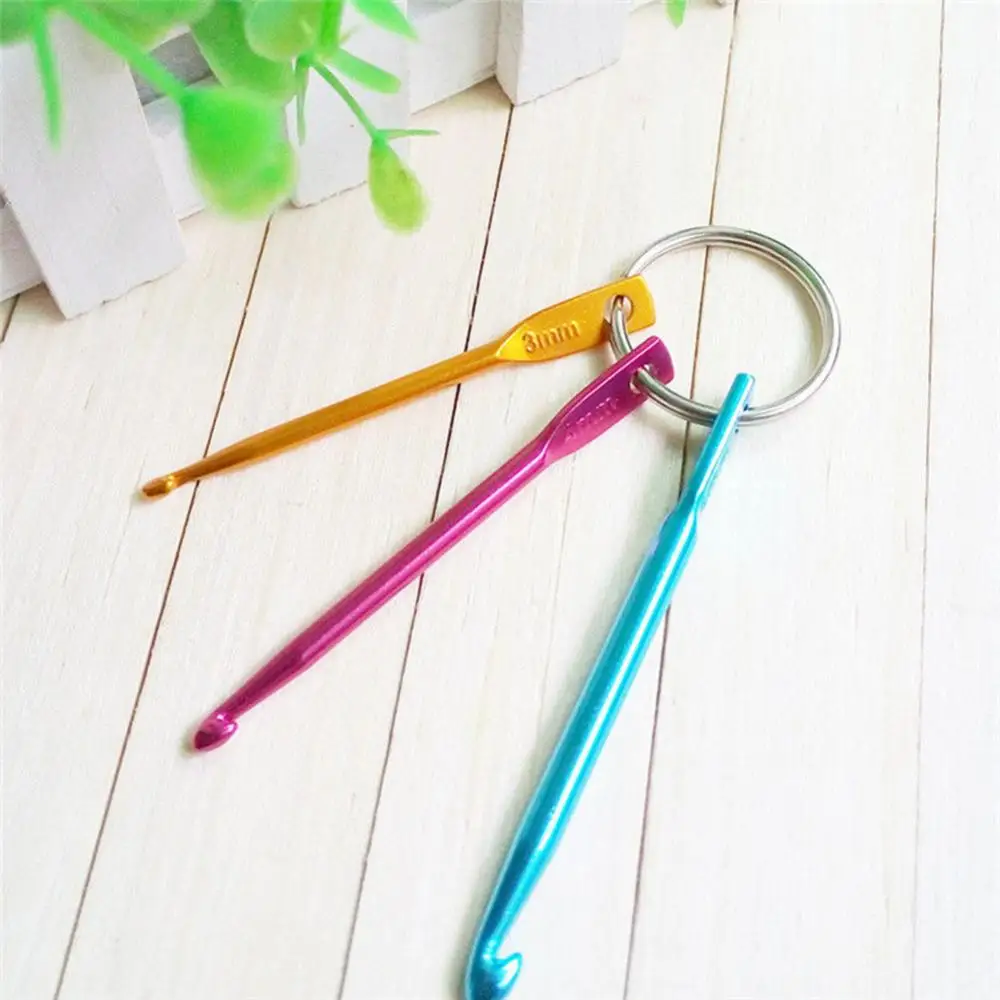 

3Pcs Mixed Aluminum Crochet Hook Knitting Knit Needle Weave Yarn DIY Tool Set