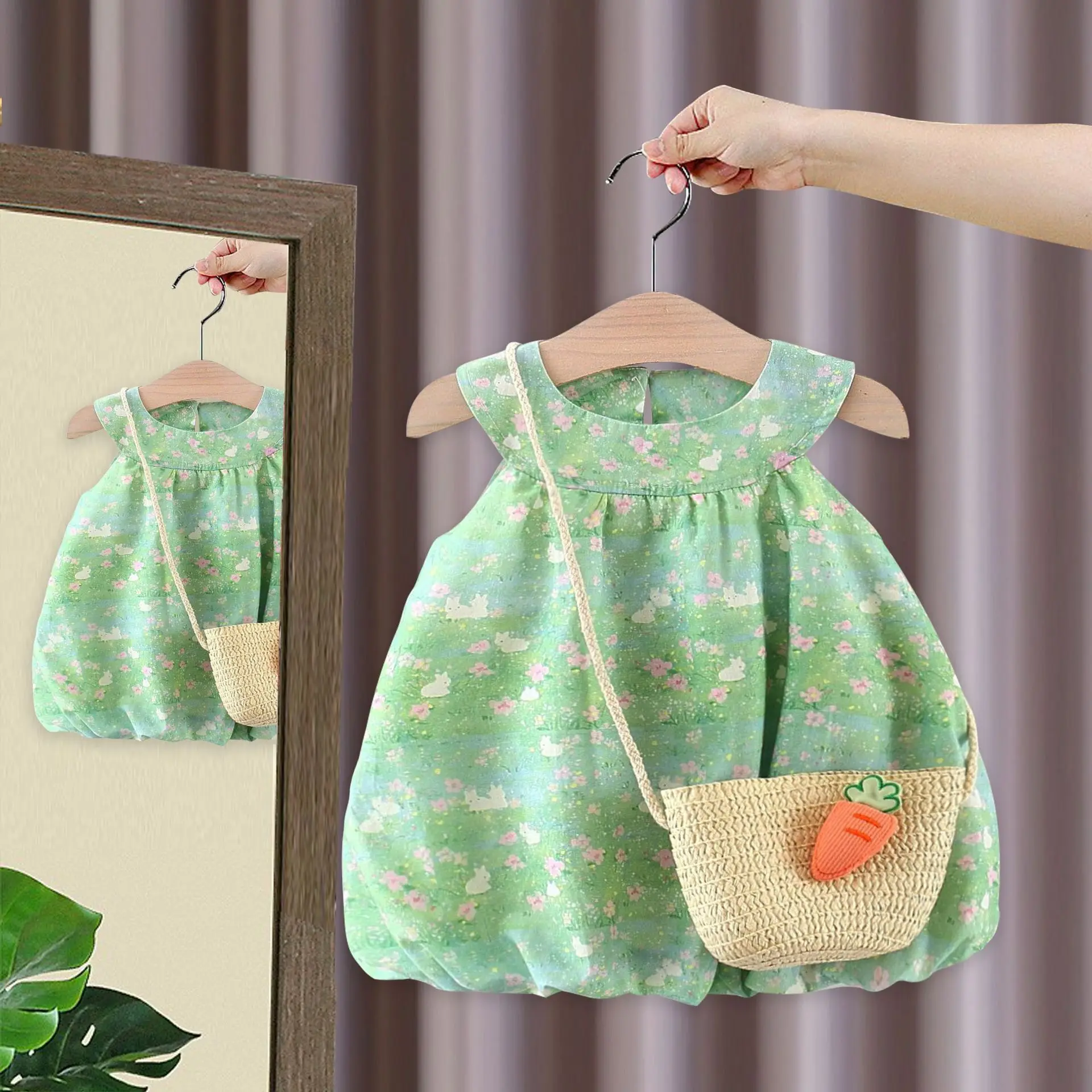 Платье для девочек летние платья детского дня рождения милый костюм из 2