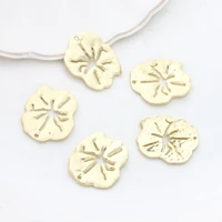 zinc alloy 6pcslot fashion vintage flowers base earrings connector charms for diy drop earrings jewelry making accessories