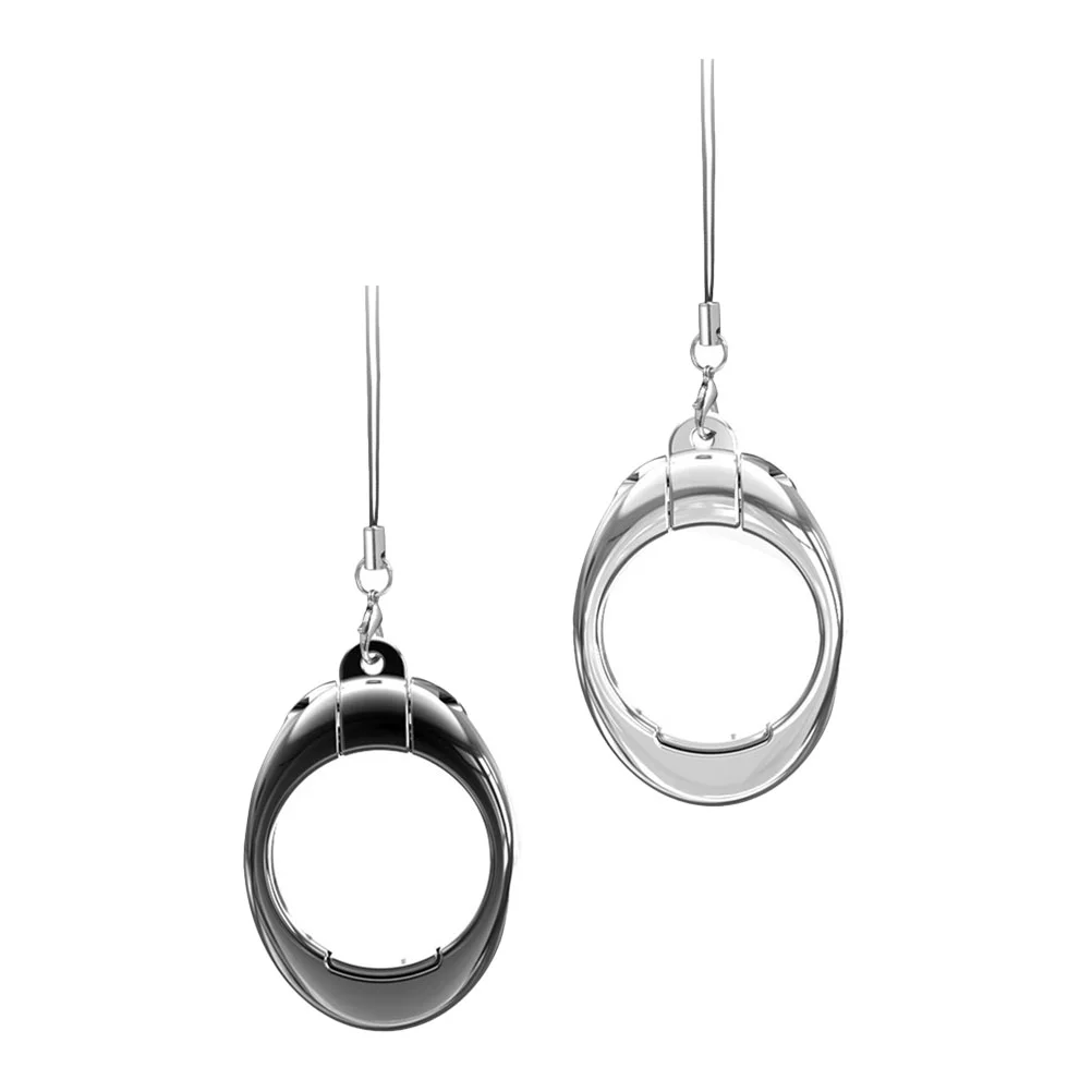 

2pcs 2-in-1 Lanyard Phone Case Finger Ring Clasps Metal Mobile Phone Stands