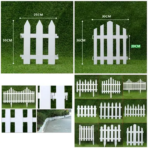 Белый пластиковый забор из ПВХ Fence