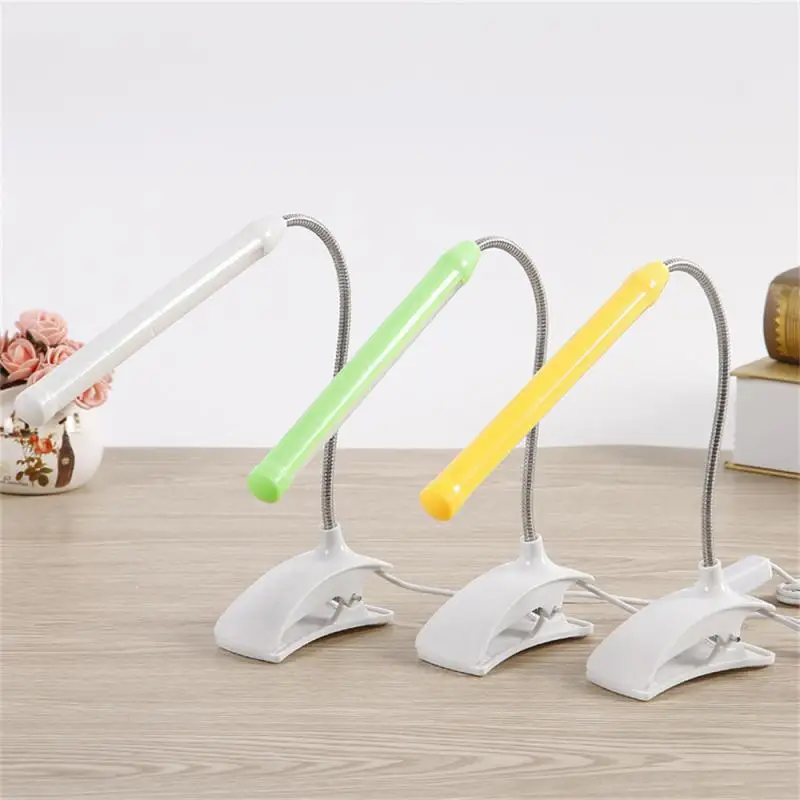 

Led Desk Lamp With Clip Flexible For Bedside Book Reading Study Office Work Children Night Light Indoor Lighting