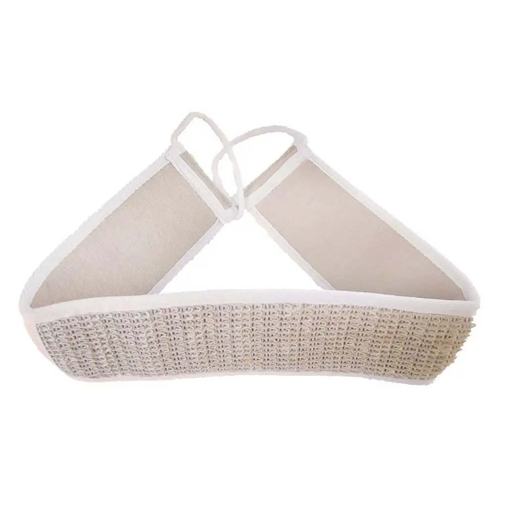 

Natural Loofah Bath Rub Brush Exfoliate Pull Back Strip Rub Back Belt Chopping Band Bath Towel