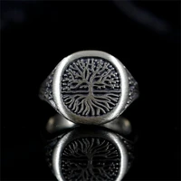 retro style texture branches tree of life roots ring trend personality mens and womens rings couple gift jewelry dropshipping