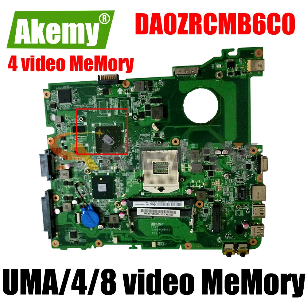

E732ZG DA0ZRCMB6C0 S989 DDR3 MotherBoard for ACer E732 E732G E732ZG Aspire 4738G 4738ZG laptop motherboard mainboard