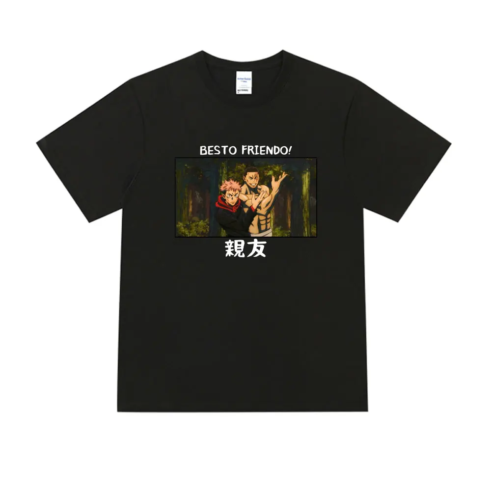 

Harajuku Men's Tshirt Jujutsu Kaisen Printed T Shirt Cool Cartoon Anime Casual Tshirt Male Streetwear Oversized T-shirt Unisex