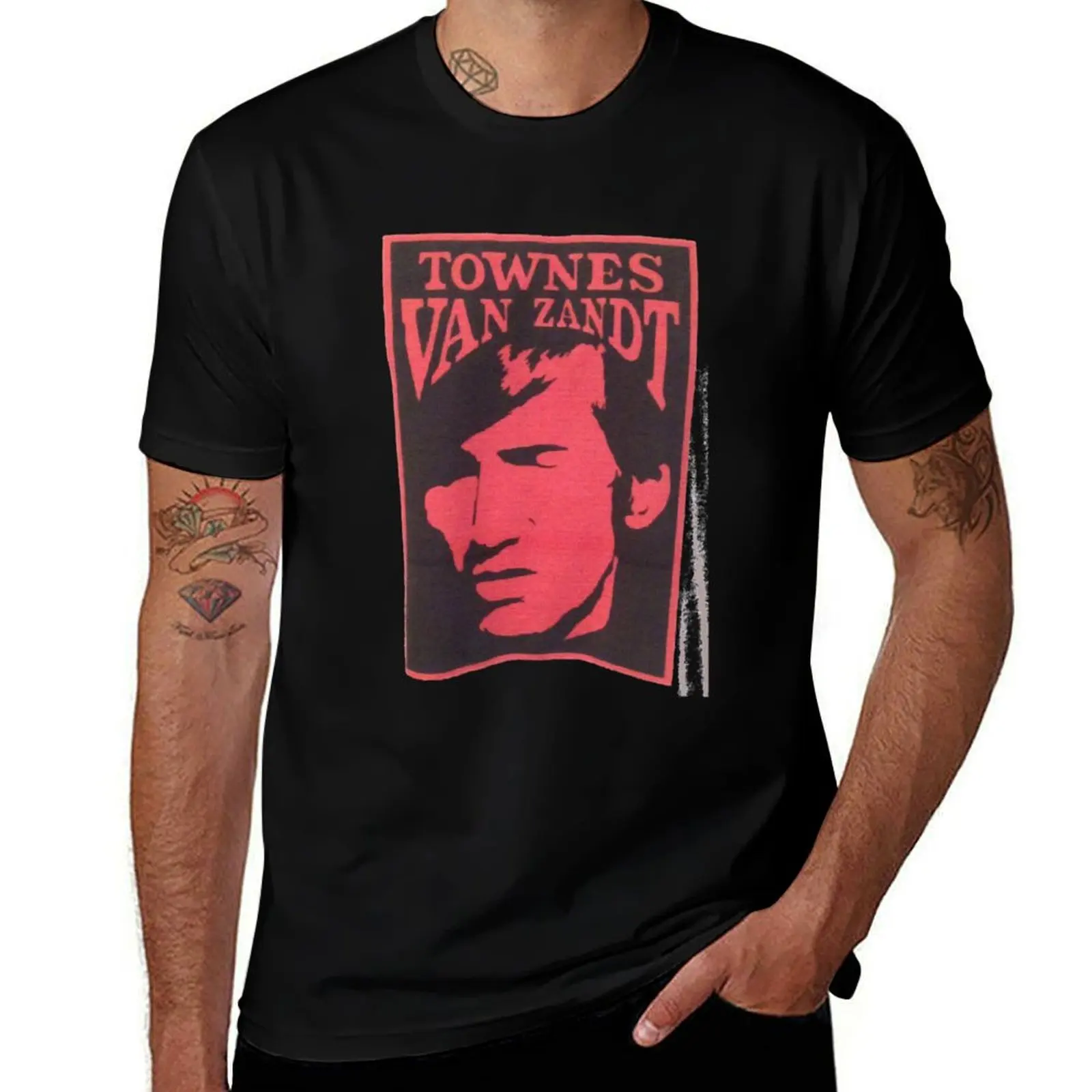 ЭКСКЛЮЗИВНАЯ бестселлерная футболка Townes Van Zandt с рисунком для мальчика тяжелые