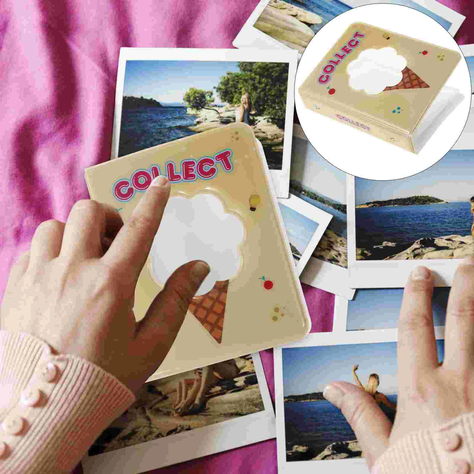 

Decorative Photo Album Postcards Storage Book Mini Photo Album for Gift