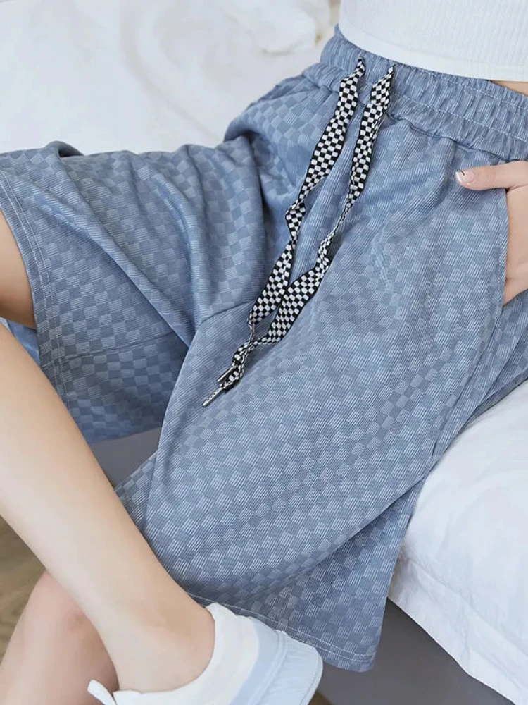 

2023 Womens Shorts Summer Solid Color Loose Short Pants Drawstring Sportswear Female Clothing Casual Fashion Shorts for Women