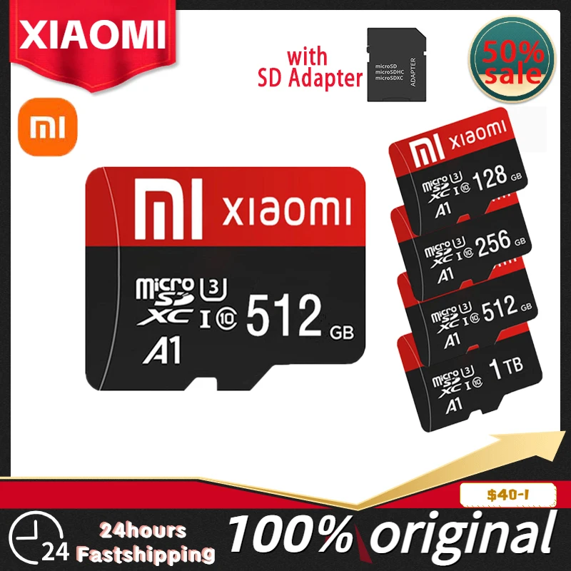 Xiaomi Extreme SSD Micro TF SD карты памяти 1 ТБ 512 ГБ флэш-память SD карты 128 ГБ 256 Гб карта памяти для телефона камеры дрона