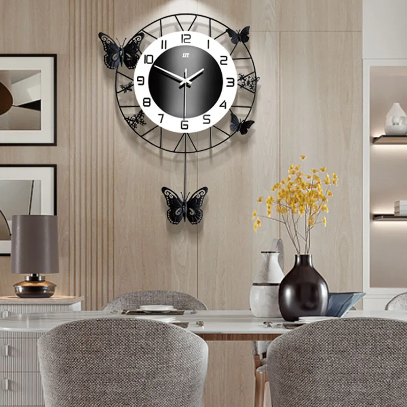 

Modern Big Creative Wall Clocks Unusual Hanging Silent Large Wall Clocks Stylish Xenomorph Duvar Saati Office Decoration HY50WC