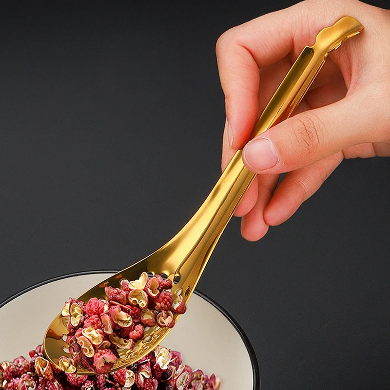 304 Stainless Steel Strainer Spoon Molecular Cuisine Caviar Useful Kitchen Cooking Gadgets Egg Yolk Colander