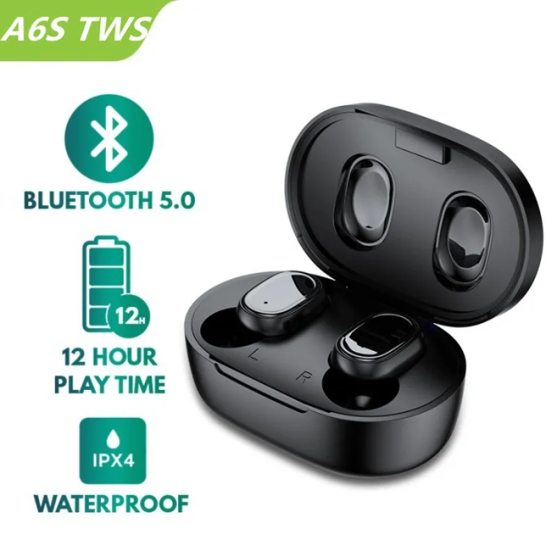 TWS-стереонаушники A6S с поддержкой Bluetooth