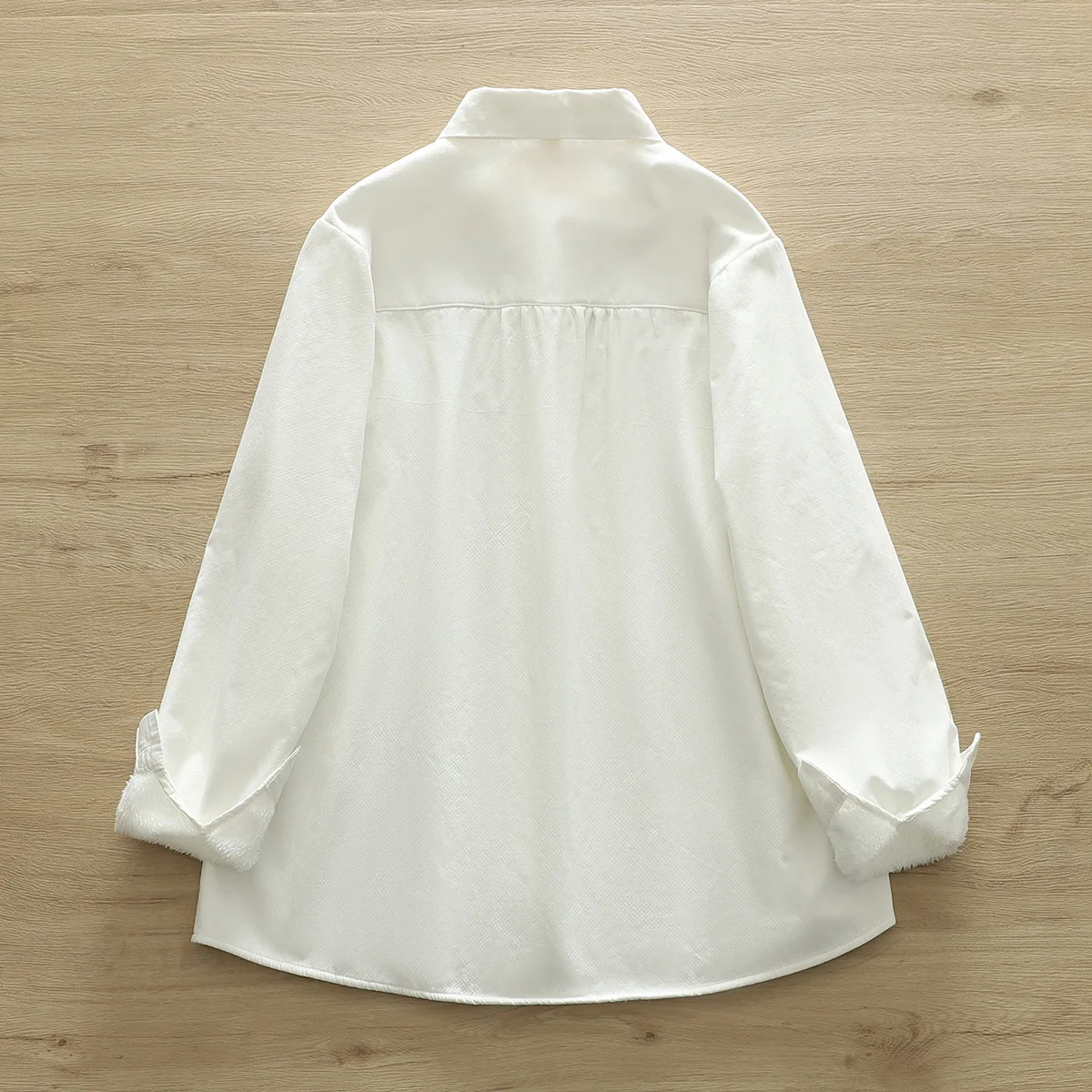 Новая осенняя хлопковая рубашка утолщенная свободная блузка с длинными рукавами