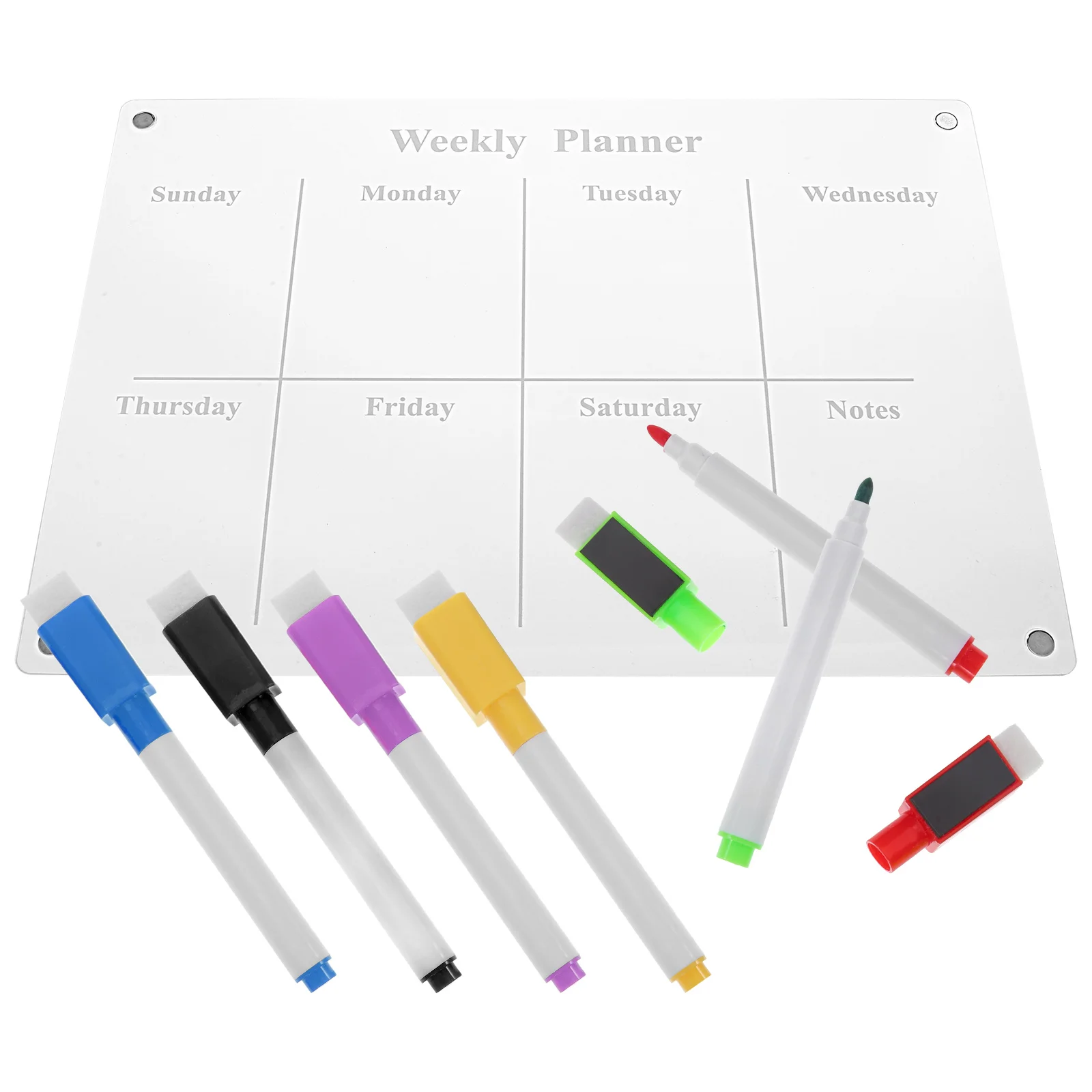 

Acrylic Writing Board Magnetic Fridge Weekly Planner Whiteboard Calendar Refrigerator Dry Erase