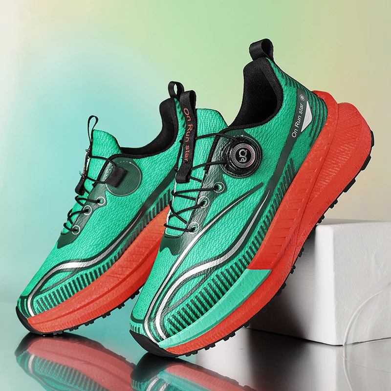 Кроссовки мужские с амортизацией на толстой подошве удобные кроссовки плоской