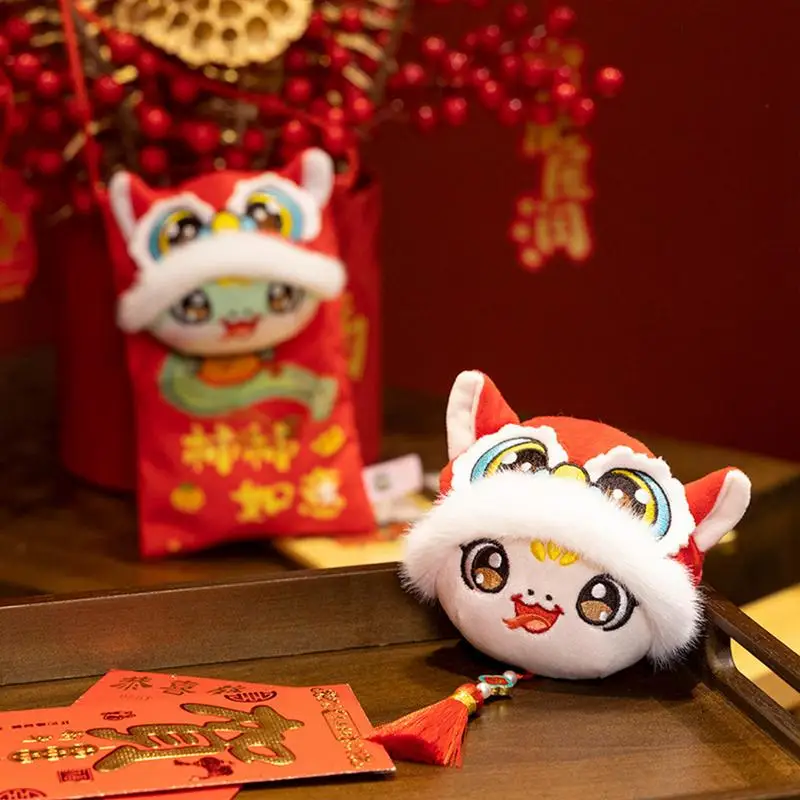 Год Змеи Кукла Лунный Новый Змея Плюшевая 2025 год Опудала Китайская Для