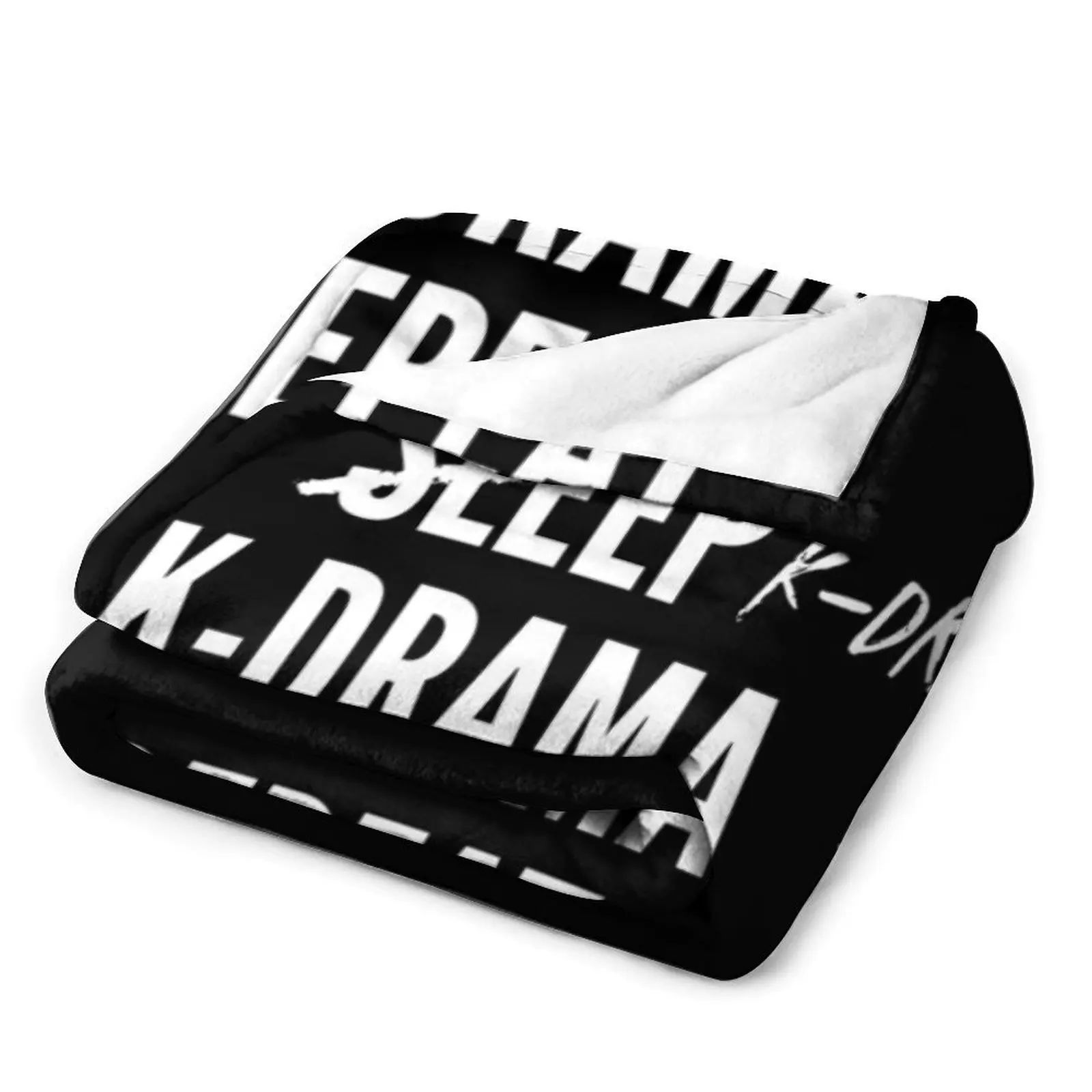 Eat Sleep K-drama Repeat Plush плед