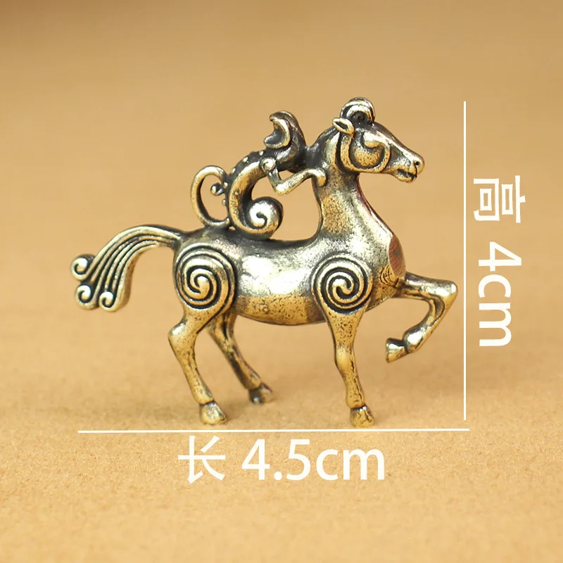 

Медная статуэтка лошадь обезьяна MOONBIFFY