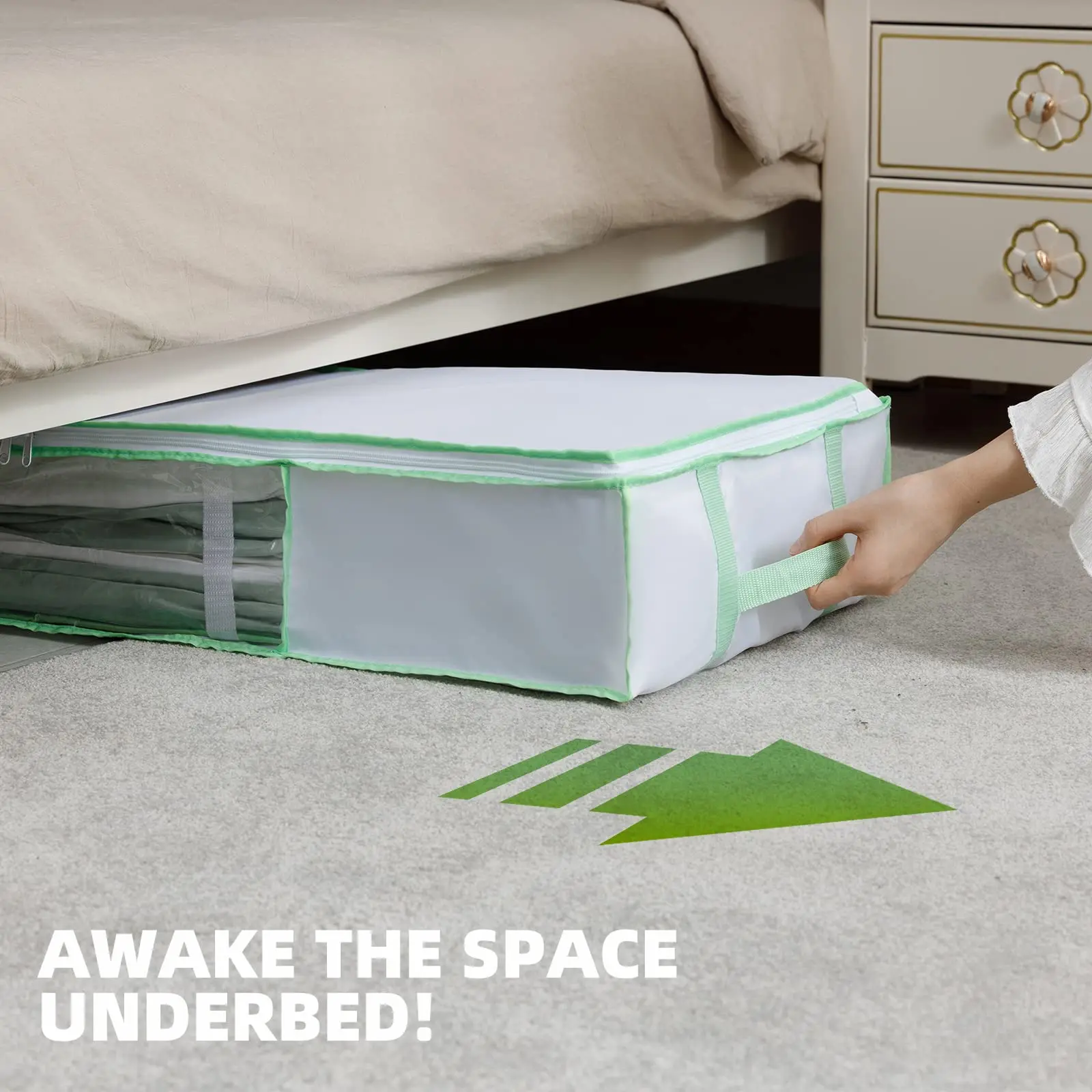 TAILI большая вместительная вакуумная коробка для хранения одежды с ручкой под