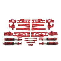 metal upgrade refit c seat steering cup swing arm shock absorber 11 piece set for wltoys 104009 12402 a 12409 rc car parts