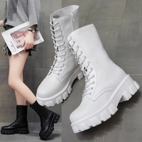 women boots autumn winter new motorcycle boots martin woman platform boots fashion casual shoes ladies plus size classics female